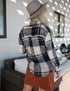 Casual Confidence Plaid Top